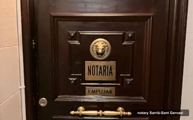Agustín, notary in Sarrià-Sant Gervasi, Barcelona