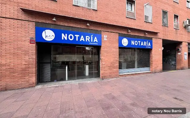 Notaria Ruperto Isidoro Martinez, notary in Nou Barris, Barcelona