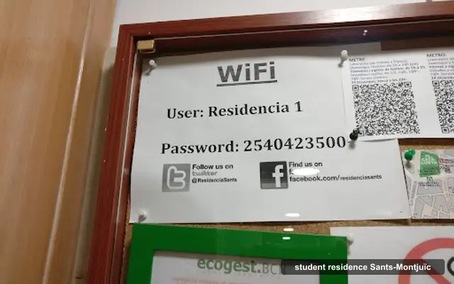 Residència Universitària Sants, student residence in Sants-Montjuïc, Barcelona