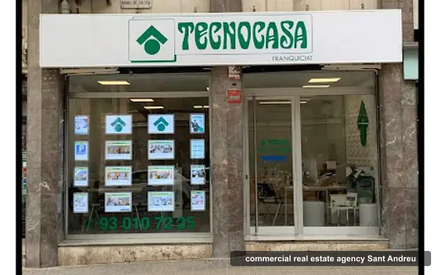 Tecnocasa, commercial real estate agency in Sant Andreu, Barcelona