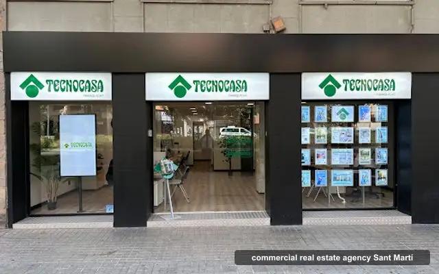 Tecnocasa agencia inmobiliaria, inmobiliaria comercial en Sant Martí, Barcelona