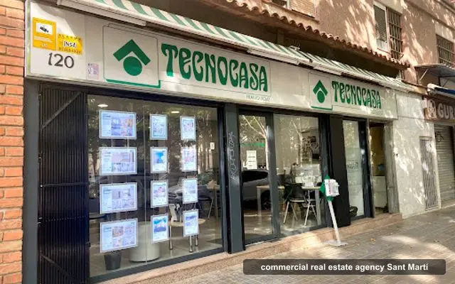 Tecnocasa agencia inmobiliaria, inmobiliaria comercial en Sant Martí, Barcelona