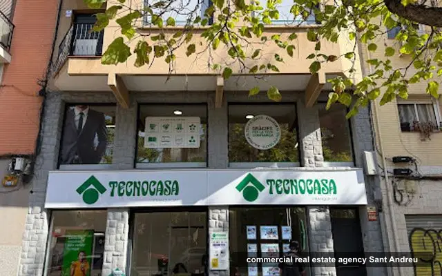 Tecnocasa Agencia inmobiliaria del barrio, commercial real estate agency in Sant Andreu, Barcelona